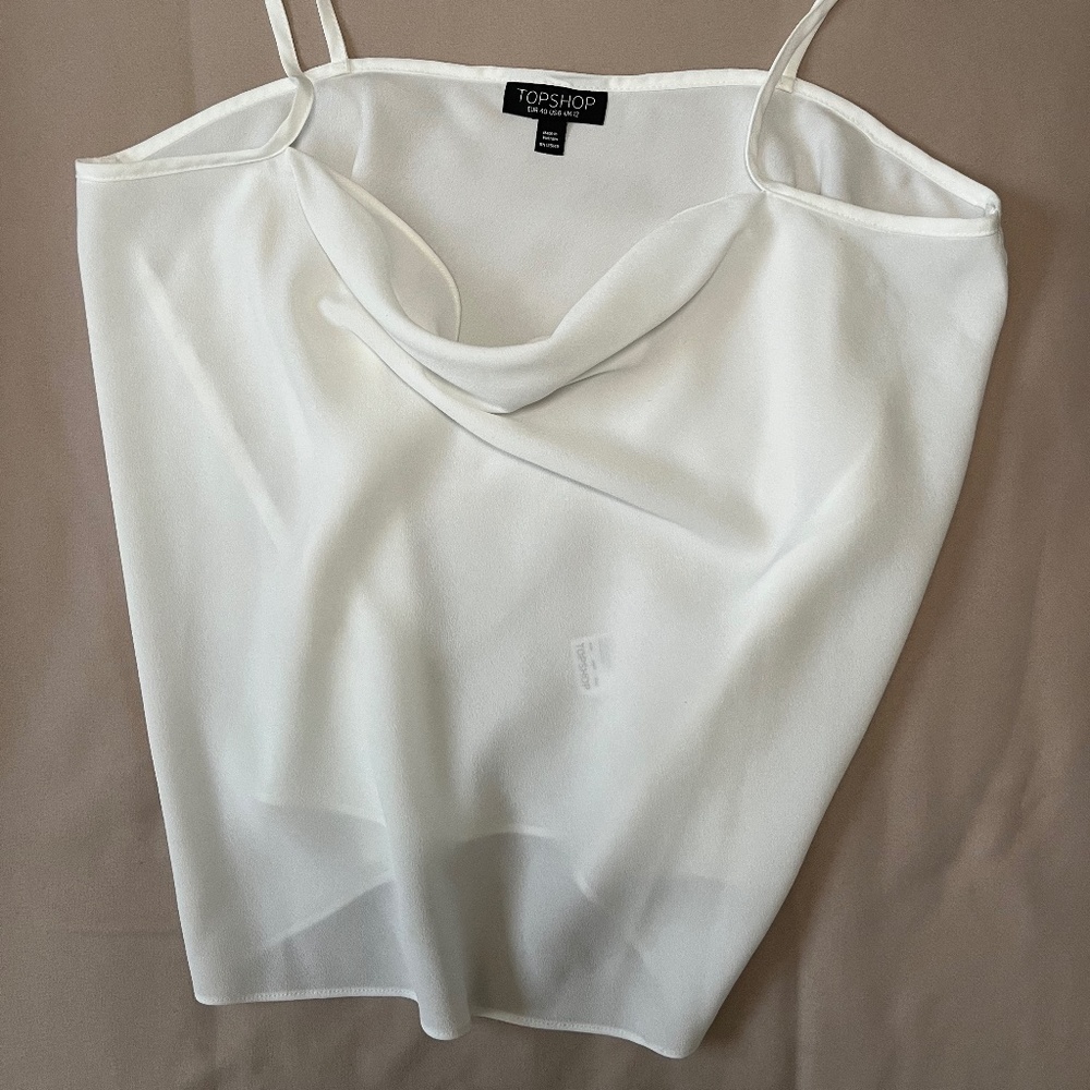 Topshop Cowl Neck Tank Top